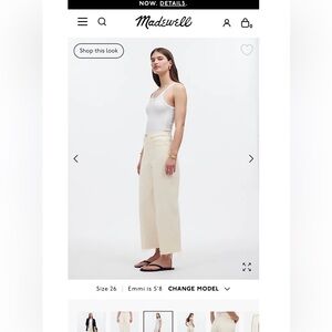 The Perfect Vintage Wide-Leg Crop Jean - Vintage Canvas